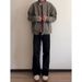 2025 American Washed Canvas Denim Men's Spring And Autumn Stand Collar Design Casual Jacket Top_mkmklike.com