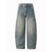 Nordmann Muqiu Clothing | American Retro Washed Scimitar Pants Men's Loose Wide-Leg Cocoon-Shaped Sickle Jeans_mkmklike.com