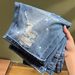 Men's Stylish Distressed Denim Shorts - Stretch-Free Cotton Mid-Length Casual Streetwear For Youth_mkmklike.com