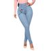 Fashion Women's Printed Butterfly High Waist Skinny Jeans - Stretch Denim Pants With 4 Pockets, Comfort Fit, S-3xl_mkmklike.com