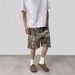 2025 Summer New American Style Leaf Camouflage Shorts Vintage Look Construction Worker Seven-point Pants Unisex_mkmklike.com