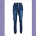 Women's Clothing Button Down Jeans Zipper Pockets Available Denim Clothing_mkmklike.com