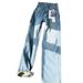 Women's Clothing Velvet Straight Jeans Autumn And Winter Light Blue Loose Slim All Match Thick Wide Leg Pants_mkmklike.com