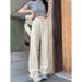 ng2510292 Ng2510292 Design Sense Style Pattern White High Waist Diamond Grid Jeans For Women New Jacquard Slimming Wide Leg_mkmklike.com