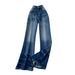 High-Waisted Wide-Leg Jeans For Women Retro Slimming Slightly Flared Loose Fit Summer Niche Design American Style_mkmklike.com