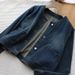 Casual Loose Fit Denim Jacket For Women With Big Pockets, Korean Style Autumn Fashion, Light Blue & Dark Blue_mkmklike.com