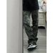 American Retro Camouflage Pants For Men, New Spring And Autumn Style, High Rise Jeans, Washed, Versatile, Logging Workwear Straight Leg Pants_mkmklike.com