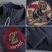 American Retro Stand Coll Jacket Trendy Embroidered Micro Badge Casual Sweatshirt Men's Autumn Winter Workwe_mkmklike.com
