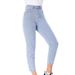 Wish Women's Casual Straight Leg Jeans Spring Autumn New Style Comfortable Fit Denim Pants_mkmklike.com