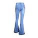 Women's Clothing Wide Leg Pants Denim Bell Bottoms Women's Embroidered Embroidered Trousers_mkmklike.com