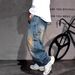 Y2k Vintage Distressed High Street Loose Fit Straight Leg Jeans For Men & Women - Comfortable Cotton Denim With Frayed Details_mkmklike.com
