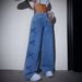 High Waisted Washed Bow Tie Jeans for Women Sexy Y2K Style American High Street Fashion 2026 Trendy Denim_mkmklike.com