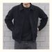 Men's Korean Style Black Denim Jacket - Loose Fit Casual Streetwear Jacket For Autumn & Winter_mkmklike.com