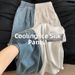 Women's Lyocell Tencel Jeans Summer Thin Loose Fit plus Size Straight Leg Wide Leg Pants for Curvy And Petite Figures_mkmklike.com