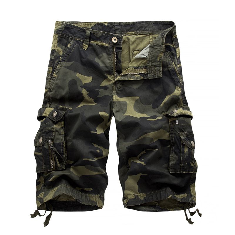 Man's clothing Men's loose casual five division pants camouflage shorts multi-pocket pants_mkmklike.com