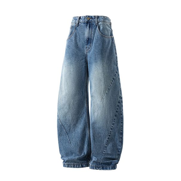 Nordmann Muqiu Men's Clothing | 2025 Autumn New American Style Baggy Scimitar Jeans Unisex Loose Draped Wide-Leg Pants_mkmklike.com