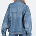 Women's Loose Casual Long Sleeve Denim Jacket Multi Pocket Workwear Spring New Arrival_mkmklike.com