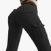 Women's solid color casual yoga leggings_mkmklike.com