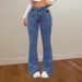 Women's Flared Bootcut Jeans – Slim Fit Stretch Denim Pants (Retro Vintage Washed, Mid-Rise & Comfortable For Casual/Office Wear)_mkmklike.com