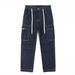 New In Stock Trendy Loose Wide-Leg Pants Young Street Style Casual Straight-Leg Cargo Trousers For Men_mkmklike.com