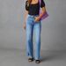 Women's Clothing High Waist Fashion Split Straight Stretch Jeans_mkmklike.com