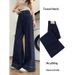 Clair Clair Denim Blue Straight-Leg Jeans Women, Autumn And 2025 New High-Waisted Loose Elastic Floor-Length Wide-Leg Pants For_mkmklike.com