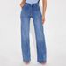 Women's Relaxed Fit Straight Leg Jeans - High Waist Washed Denim Pants For Casual Comfort (Light Blue, Vintage Blue)_mkmklike.com