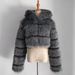 Women's Winter Thickened Artificial Fur Coat Short Jacket Fashion Large Size_mkmklike.com