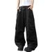 Men's Heavyweight Washed Denim Jeans Baggy Punk Pants With Graffiti & Rips, American Street Hip Hop Style_mkmklike.com