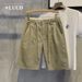 Men's Stretch Denim Shorts With Adjustable Drawstring - Summer 5-Inch Inseam Relaxed Fit Lightweight Casual (Sizes 28-36) Streetwear Essential_mkmklike.com