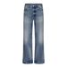 Vintage Washed High-Ounce Whiskered A-Line Wide Leg Jeans - Distressed Denim Pants For Casual Wear_mkmklike.com
