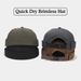 Hot Sale Quick Dry Brimless Lightweight Daily Mesh Beanie Docker Cap Sailor Rolled Cuff Harbour Hat Casual Skullcap_mkmklike.com