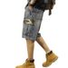 Men's Washed Workwear Denim Shorts Summer Thin Mid-Length Loose Straight Sports Pants American Street Versatile_mkmklike.com