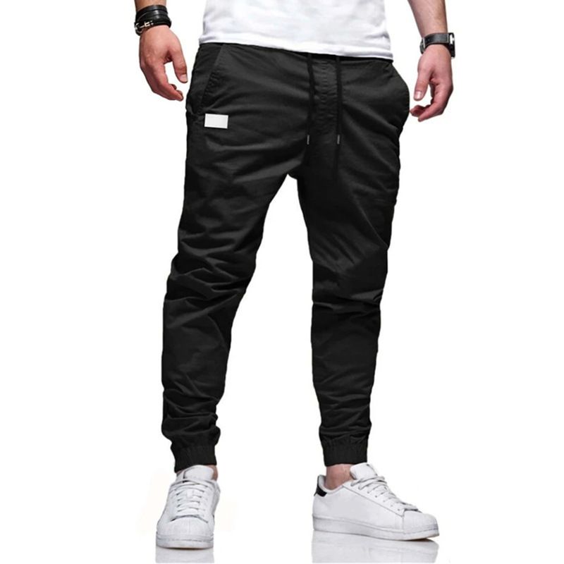 Men's Clothing four seasons straight trousers men's casual cotton leggings men's trousers slim trousers men's one piece drop shipping_mkmklike.com