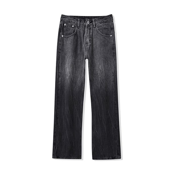 Nordmann Muqiu Clothing | Men' Jean Autumn Straight-Leg Slightly Flared American High Street Cleanfit Gradient Caual Long_mkmklike.com