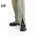 EF JEANS | 2023 New Product, American Yellow Mud Side Zipper Split Design Straight Jeans For Men And Women_mkmklike.com
