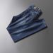 Large Size Men's Clothing Spring And Autumn Simple Slim Korean Version Of Jeans Men's Elastic High Quality Straight Jeans Men's Clothing Factory_mkmklike.com