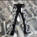Spring New Jeans Men's Fake Holes Splashing Ink Personalized Fashion Washed Slim Straight Three-dimensional Cut Casual Pants_mkmklike.com