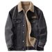 American Retro Fleece-Lined Thickened Denim For Men 2025 Winter Trendy Loose Lamb Wool Warm Cotton Jacket_mkmklike.com