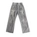 Men's Clothing Summer Design Splatter Painted Denim Jeans Loose Straight Leg Trousers For Men High Street Casual Fashion_mkmklike.com