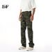 EF JEANS | 2025 Spring New American Camouflage Stitching Patch Vibe High Street Retro Slim Jeans_mkmklike.com