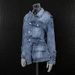 K Personalized Street Style Jacket, New Fashionable Ruffle Edge Single Breasted Lapel Three-dimensional Denim Jacket For Women_mkmklike.com