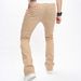 Men's Casual Straight Leg Jeans - Classic Washed Denim Pants For Youth, Comfortable Cotton Blend, Summer Streetwear (XS-XXL)_mkmklike.com