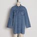 Chicco European And American Fashion New Women's Denim Dress Washed Craft Long Shirt Casual Jacket_mkmklike.com
