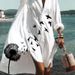Women's Clothing Cotton Liner Loose Polo Long Sleeve Bohemian Print Dress_mkmklike.com