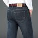 High End Jeans, Middle-Aged Dad Style Versatile Business Casual Elastic Cotton Men's Straight Leg Pants_mkmklike.com