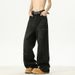 American High Street Ripped Jeans Men's Spring Fashion Brand Wide Curved Knife Break Hip Hop Loose Straight Leg Pants_mkmklike.com