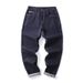 Large Size Men's Clothing New Denim Non-fading Jeans Men's Thin Loose Small Scimitar Fattened Plus Size Jeans_mkmklike.com