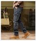 Cross-border Outdoor Tactical Pants Men's Spring And Autumn Splicing Multi-pocket Overalls American Slim-fit And Thin Large-size Jeans_mkmklike.com