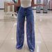 Plus Size Women's Stretch Denim Jeans With Cut-Out Lace Splicing Summer New High Waist Wide Pants Elegant Female Chic Trousers_mkmklike.com